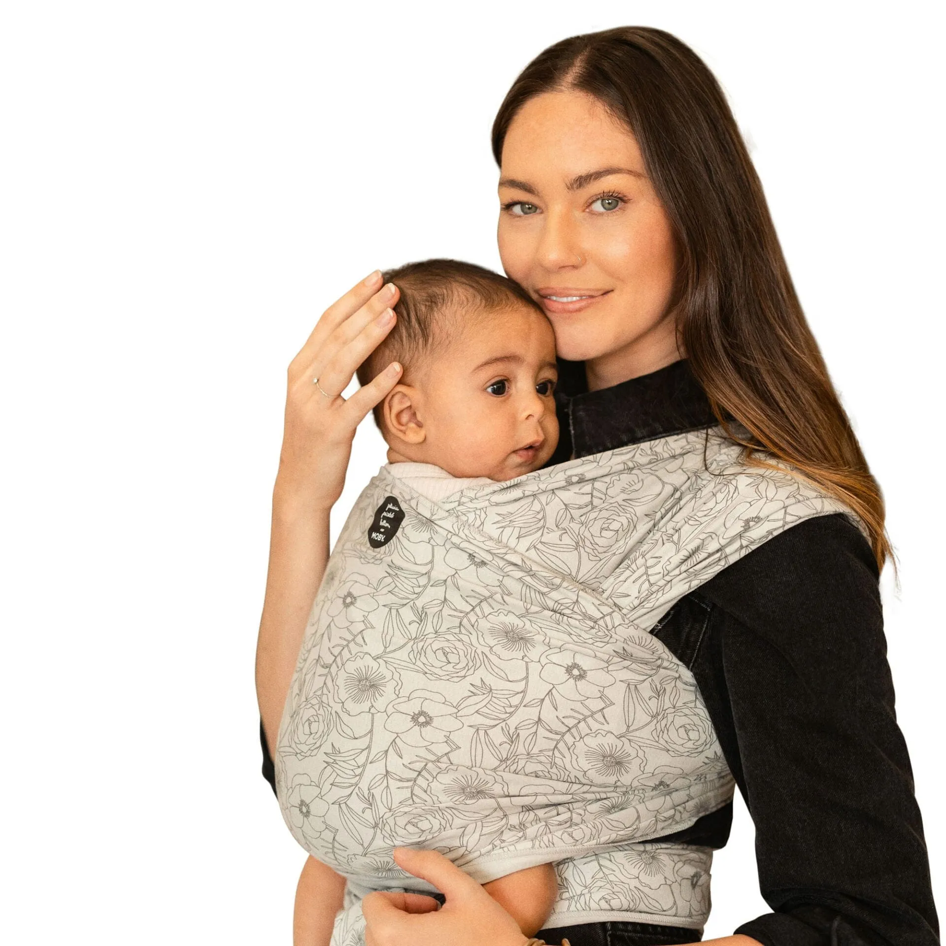 Moby Classic Wrap by Petunia in Seaside Poppies