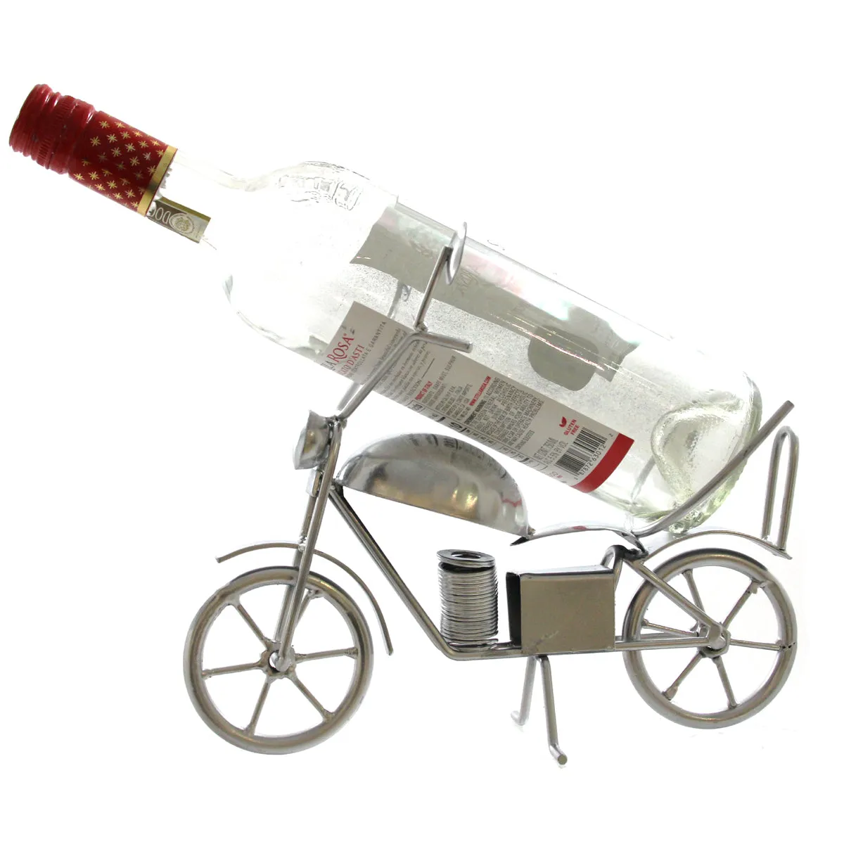 Motorcycle Bottle Holder Silver