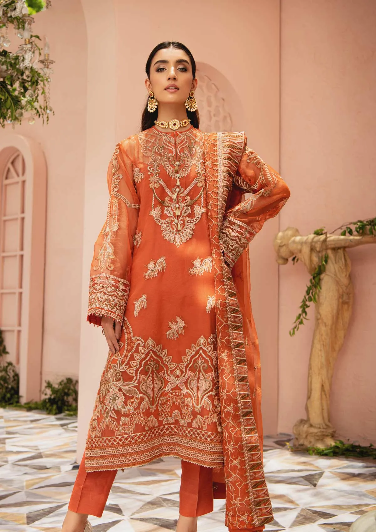 MYSTIQUE - LOOK 08 | AIK Atelier Festive Mystique Organza & Tule 2021 Collection | Unstitched Embroidered Organza Suits