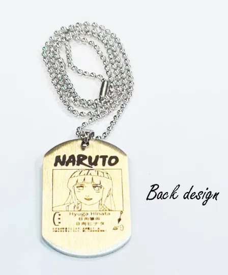 Naruto - Hyuga Hinata Engraved Dogtag necklace