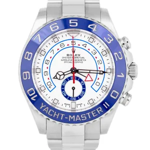 NEW PAPERS 2021 Rolex Yacht-Master II 44mm Stainless White 116680 Watch B P