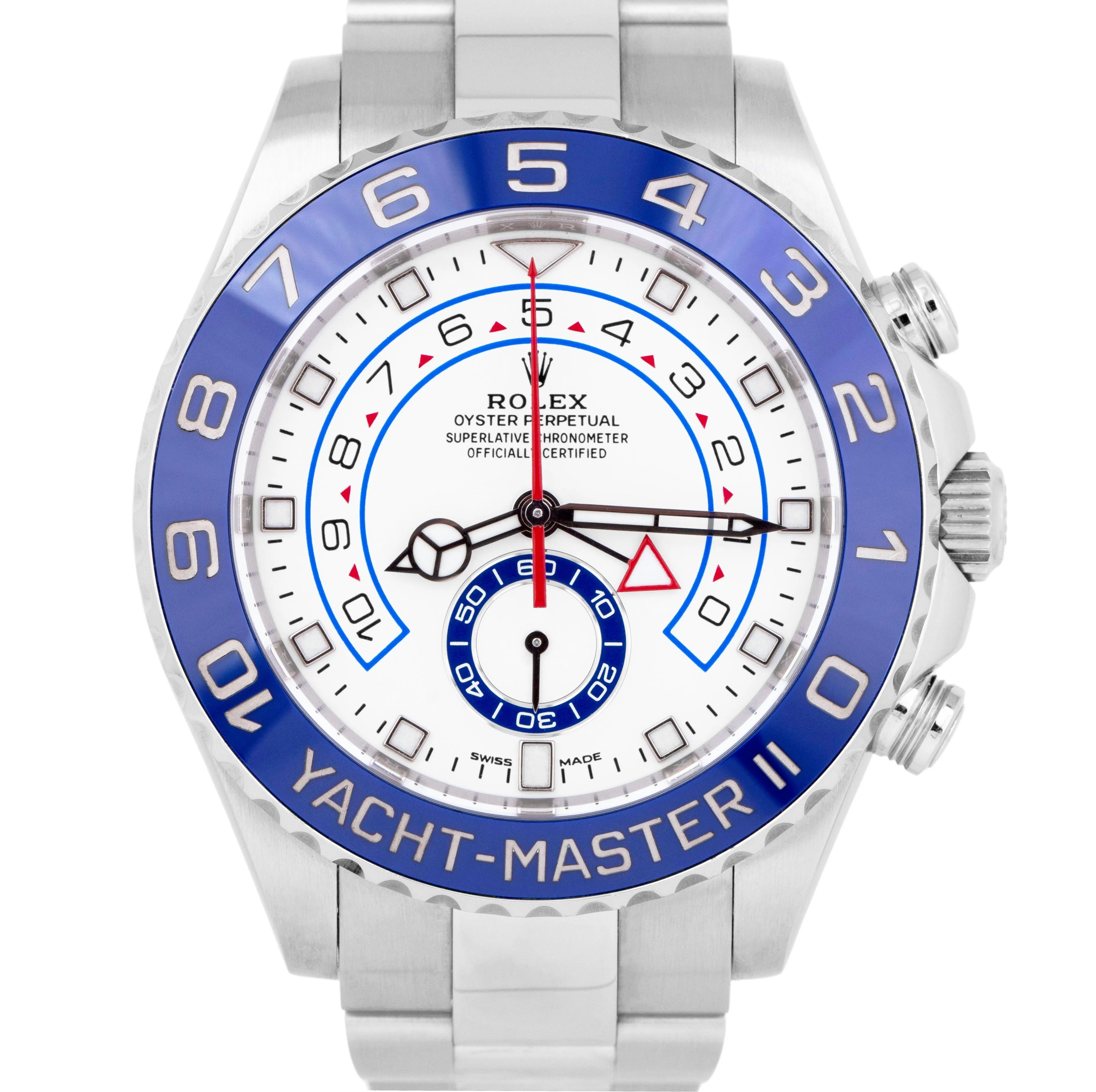 NEW PAPERS 2021 Rolex Yacht-Master II 44mm Stainless White 116680 Watch B P