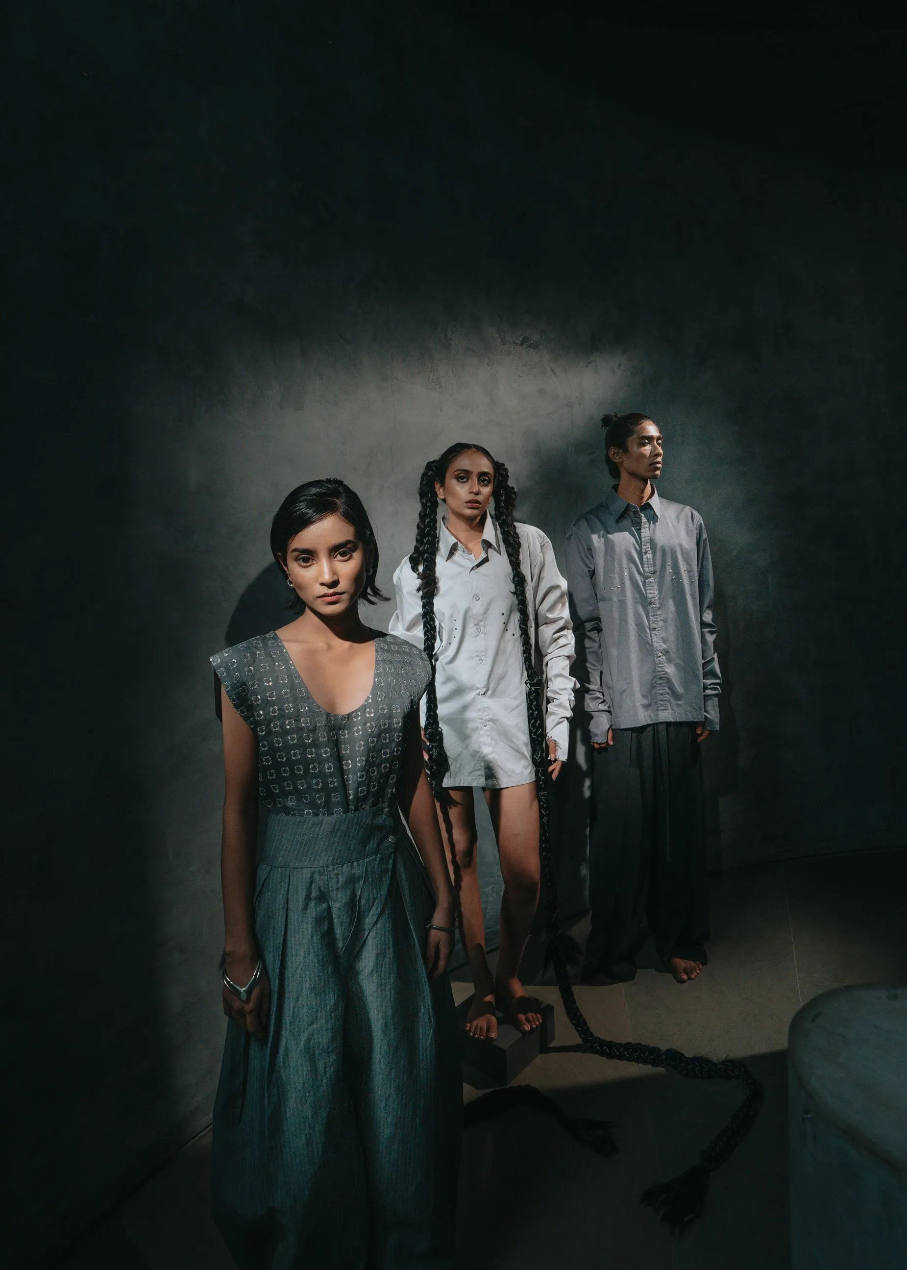 New Season Summer to Fall 2024--Top Embroidered Silk Silver-CH2/25-Senso-Fashion Edit Hemji