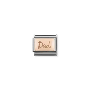 Nomination Composable Link Dad, 9K Rose Gold