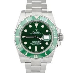 NOS 2020 PAPERS Rolex Submariner Date 'Hulk' Green Ceramic Watch 116610 LV B P
