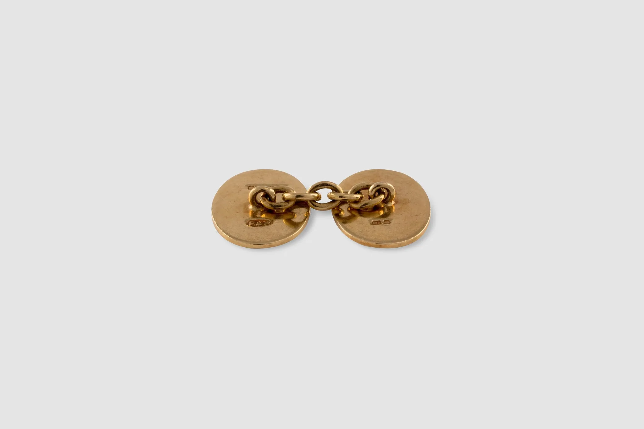 Oval Royal Naval Admiral Crest Cufflinks