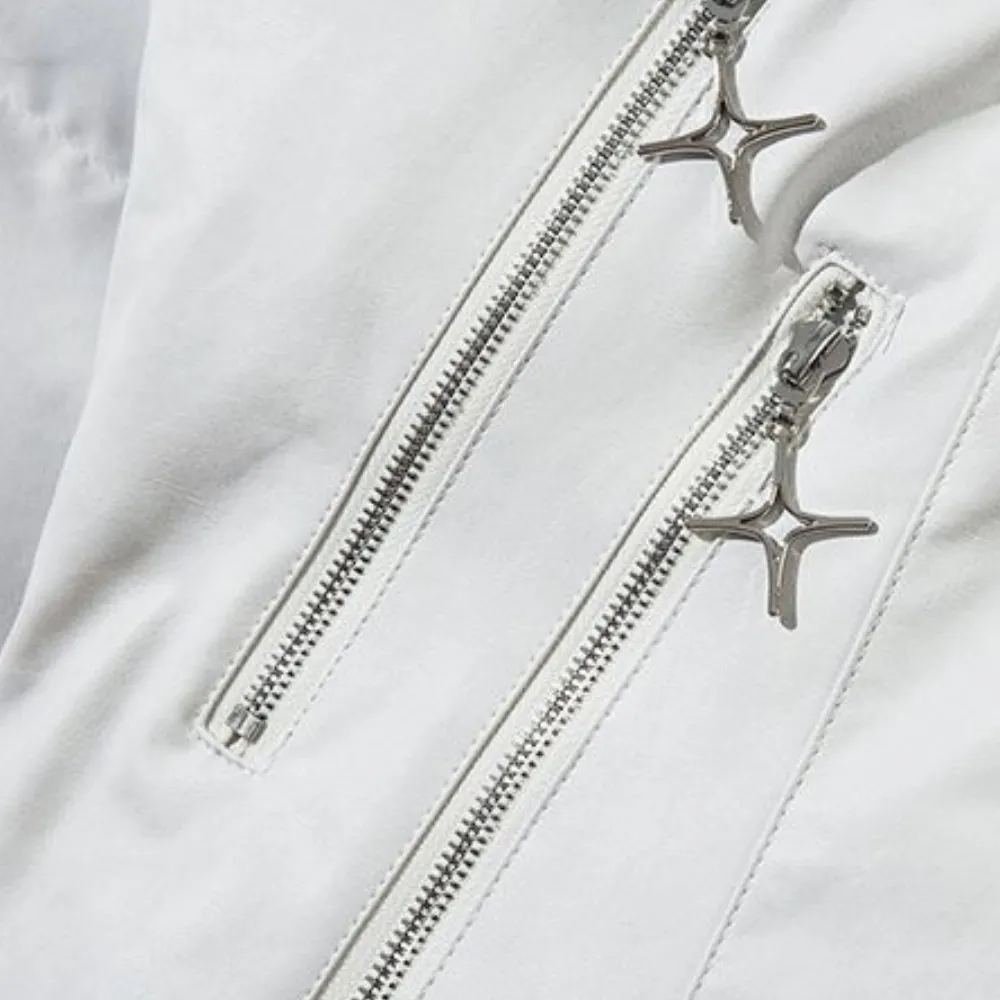Oversize Embroidered Stand Collar Coat