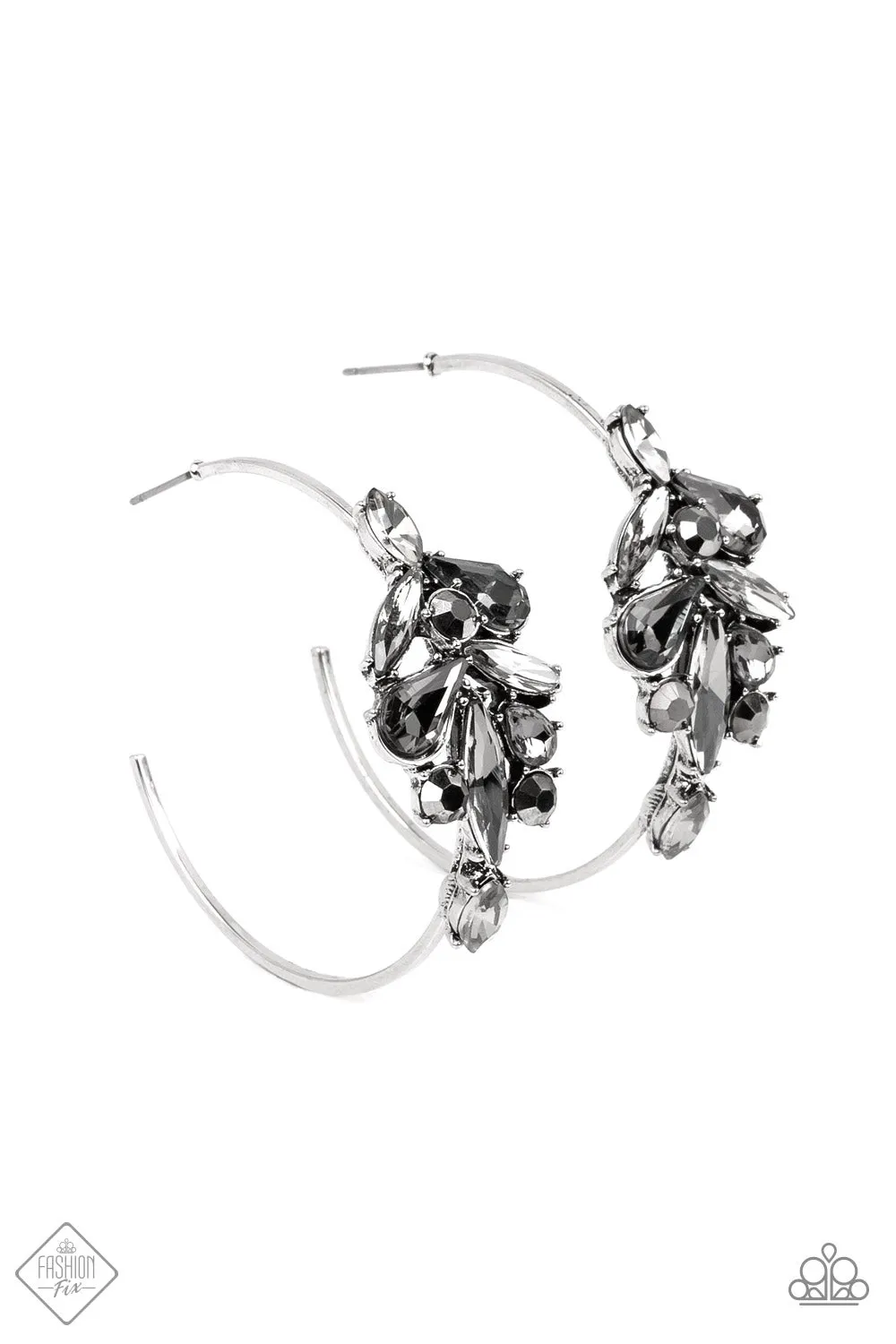 Paparazzi Arctic Attitude Earrings Silver