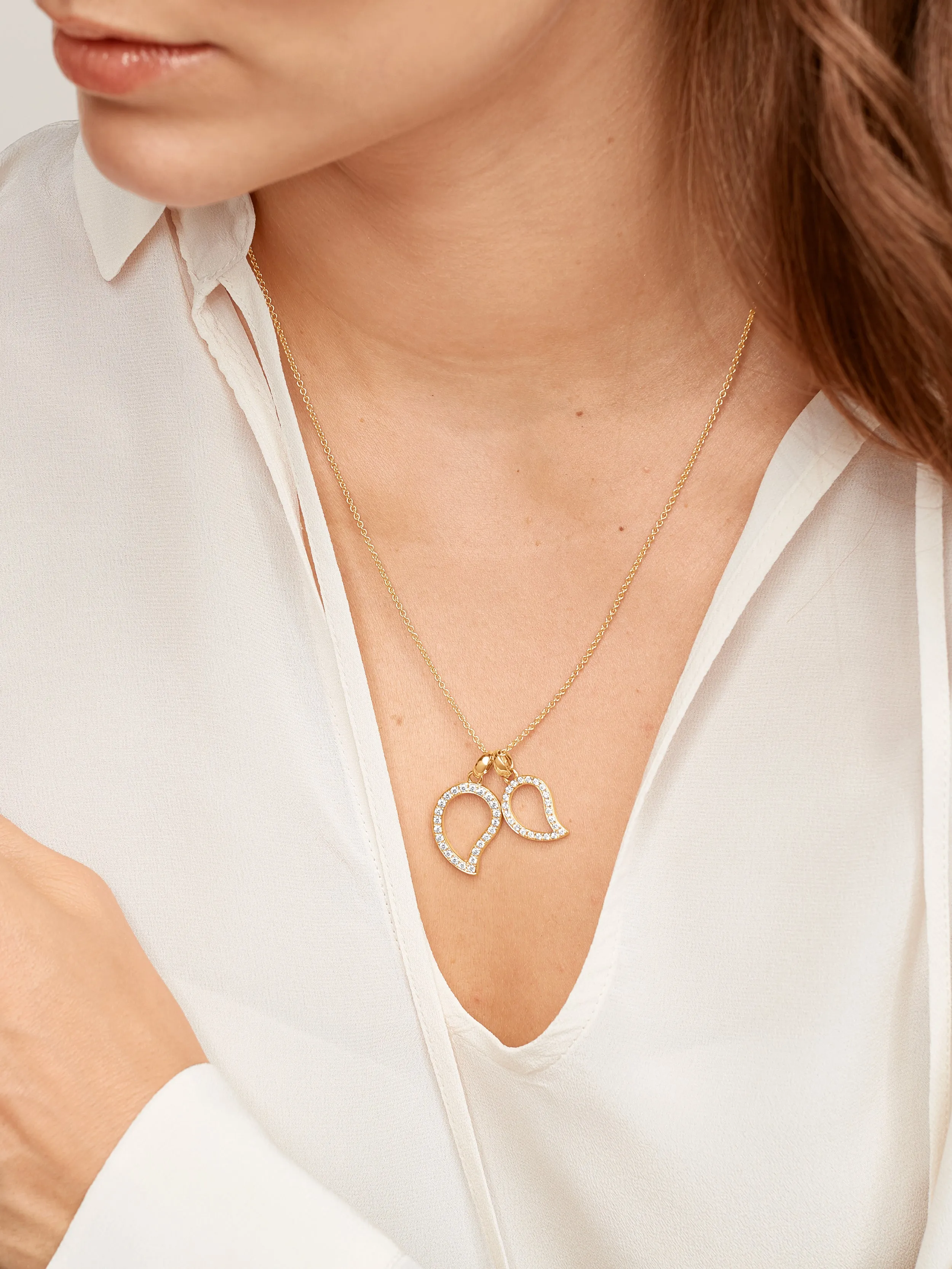 Pendant SIGNATURE small Diamond Pavé with Diamond Pavé
