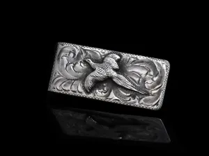 Pheasant & Scroll Money Clip