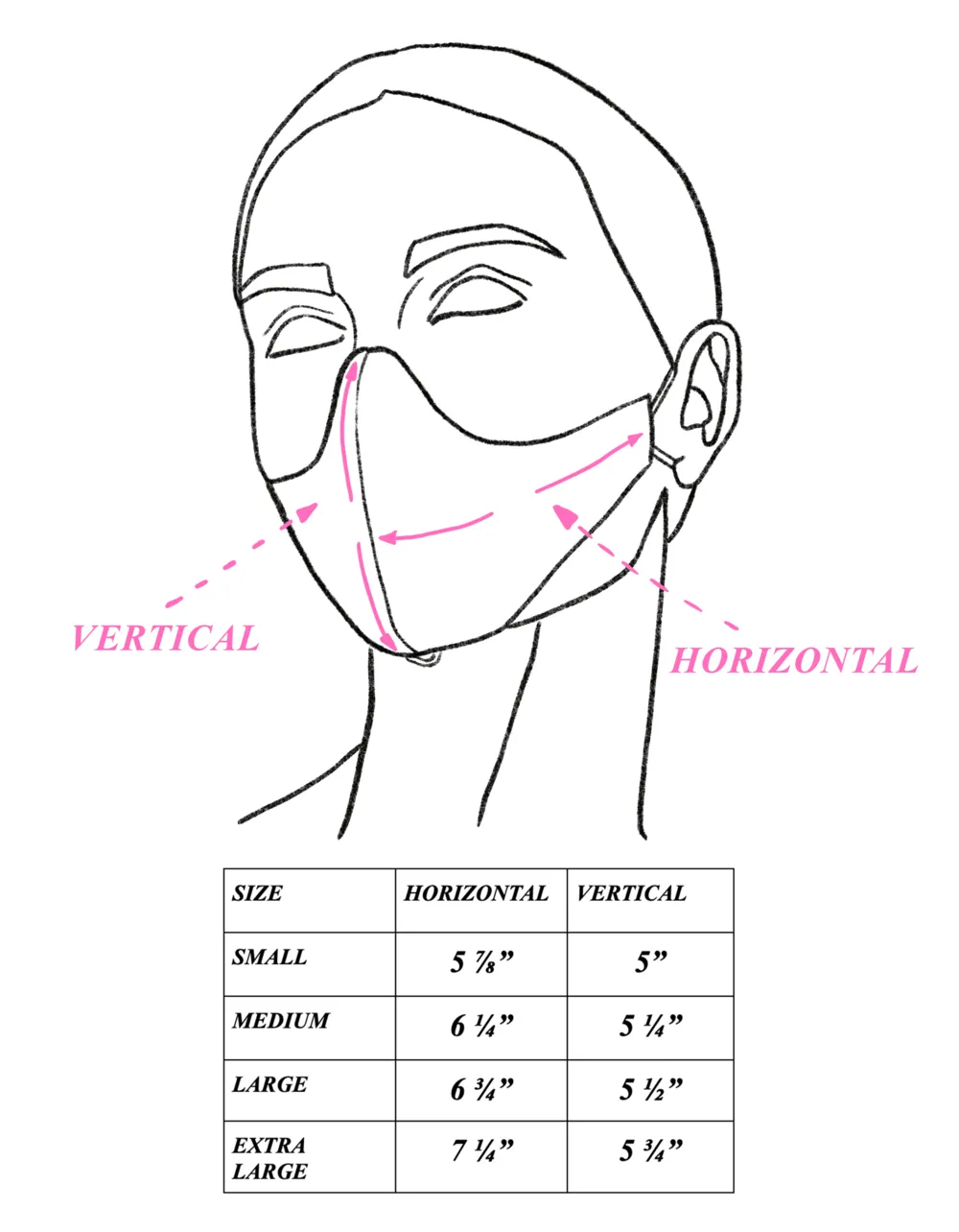 Pink Deconstructed Floral  Classic Mask