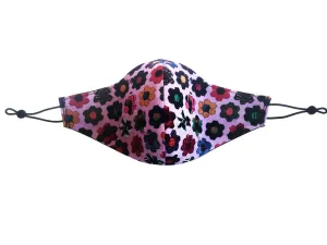 Pink Deconstructed Floral  Classic Mask