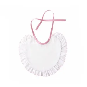 Pink Scalloped Bib