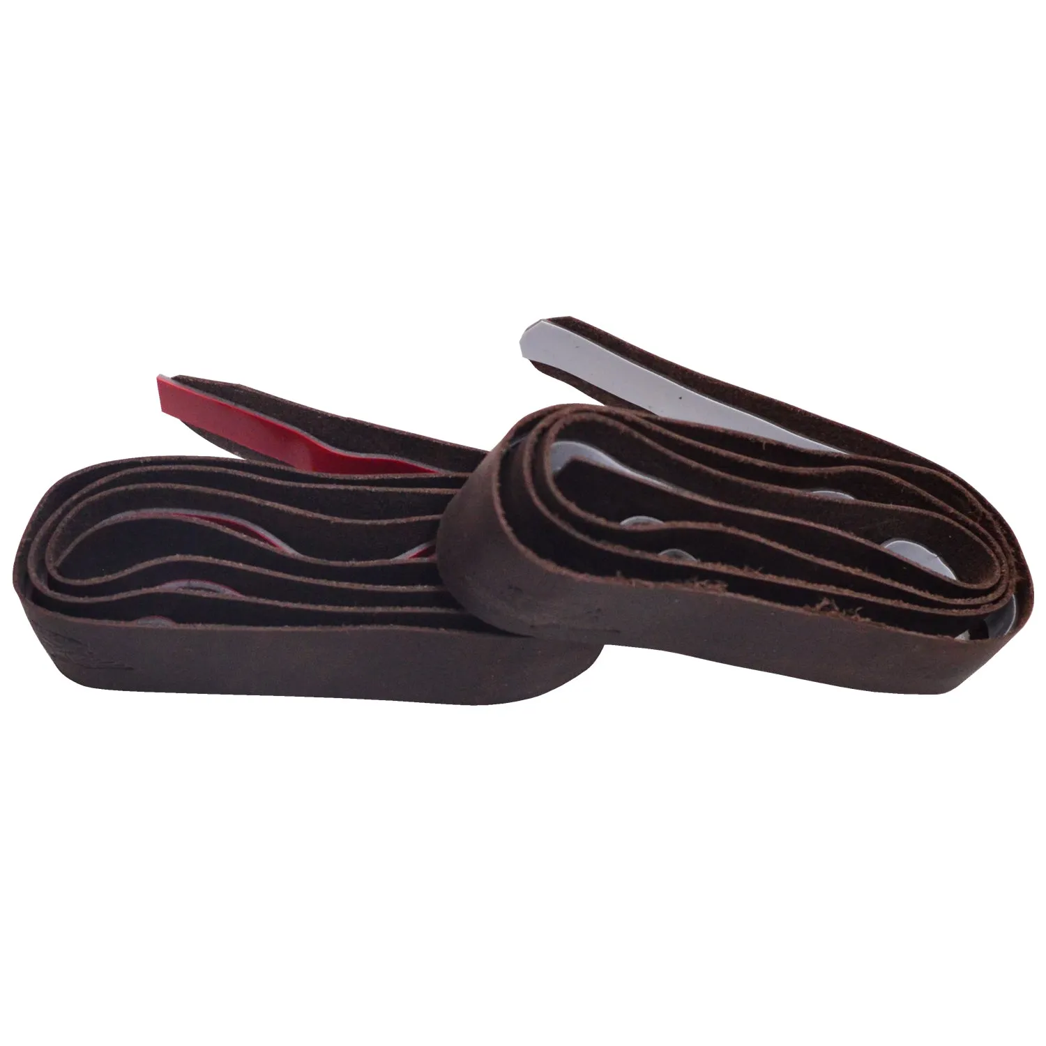 Premium Leather Handle Grip Warp For All Bikes & Scooty. BROWN