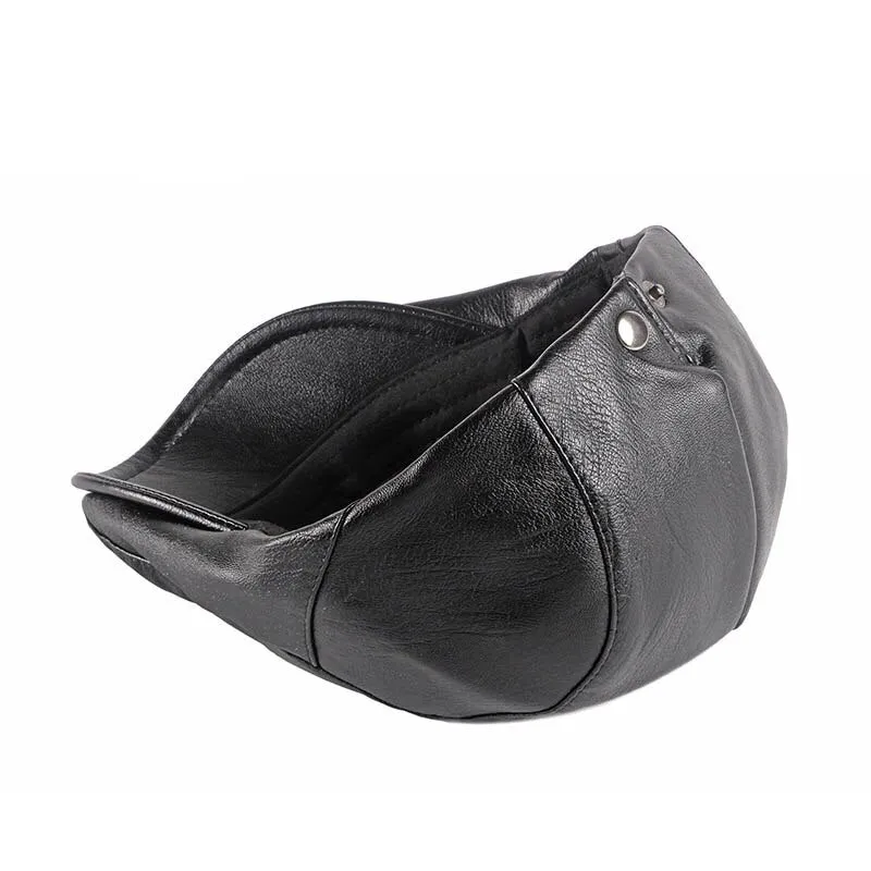 "Lewis" Classic Leather Flat Cap