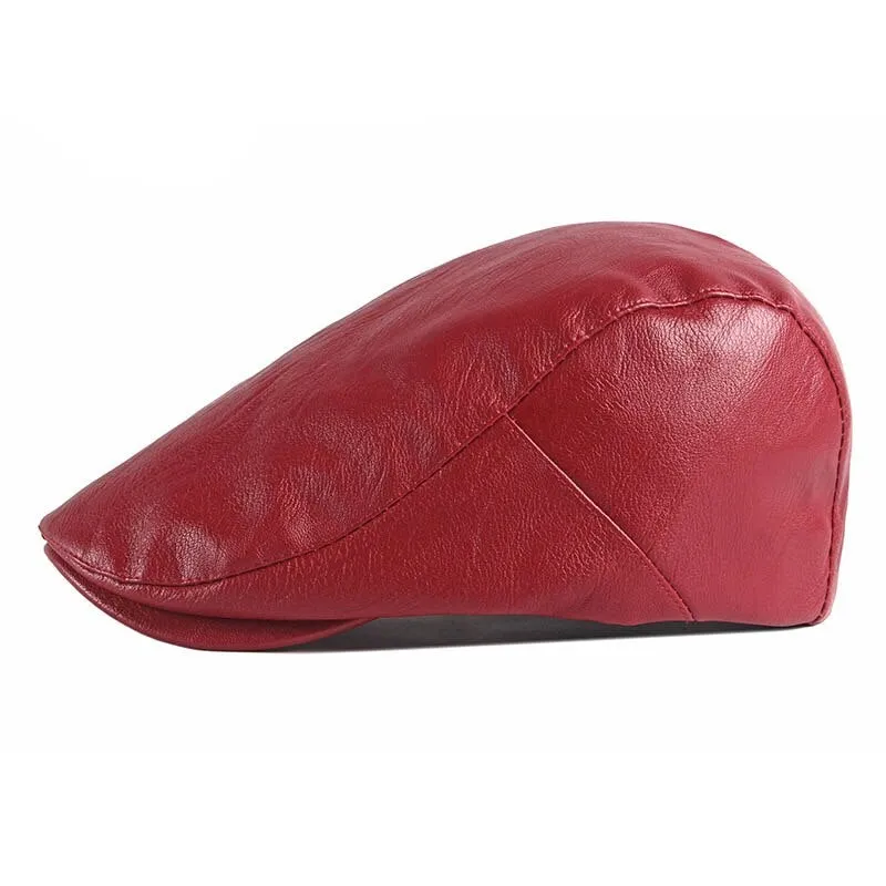"Lewis" Classic Leather Flat Cap