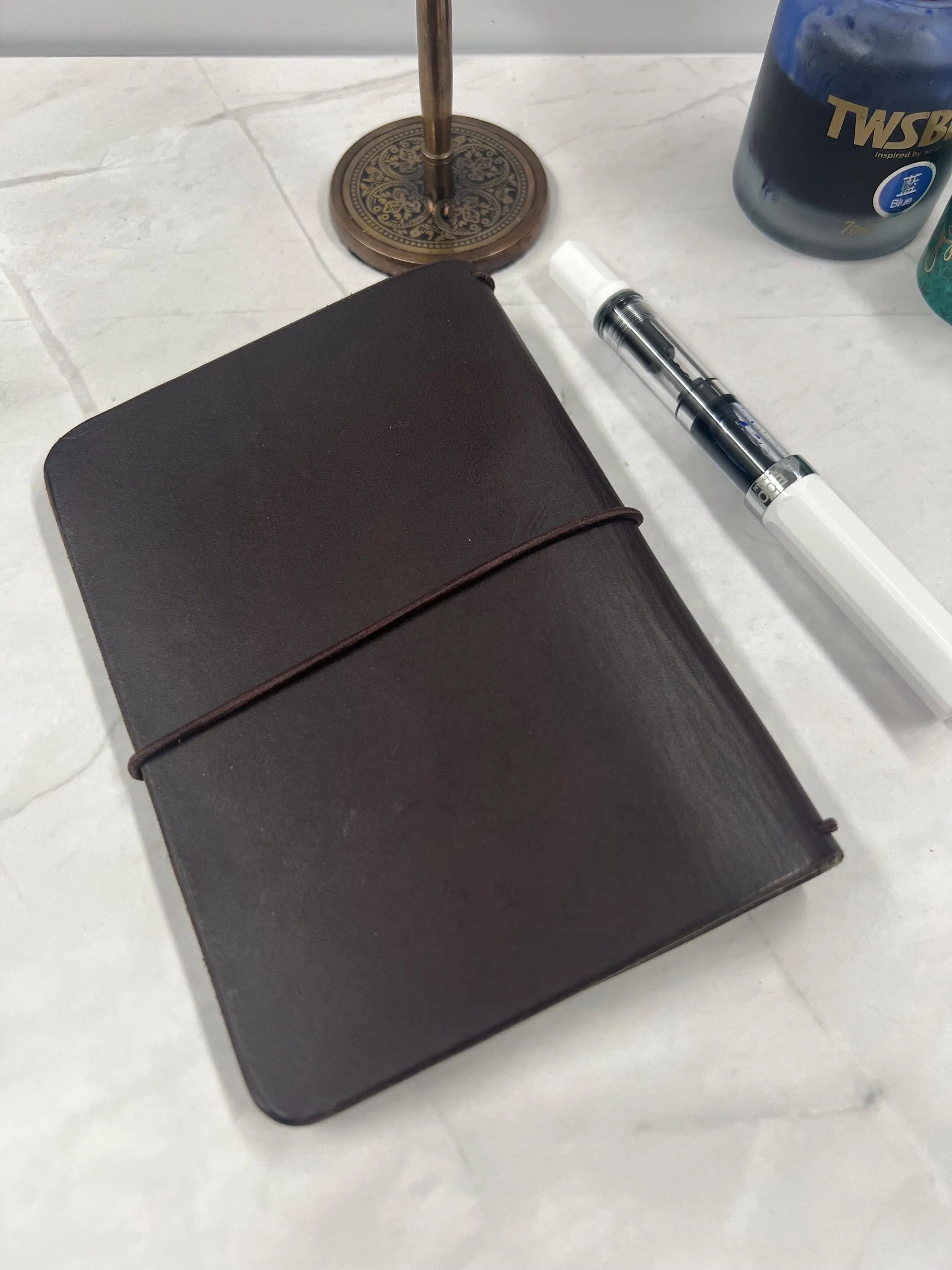 Ready-to-Ship, Classic Pocket, Dark Brown Leather Traveler's Notebook