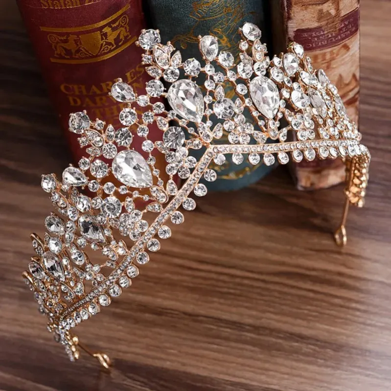 Red Rhinestone Tiara