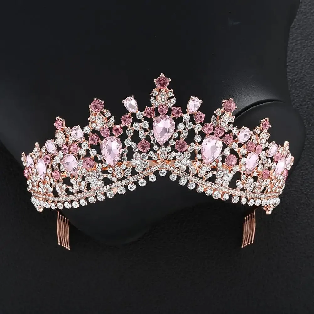 Red Rhinestone Tiara