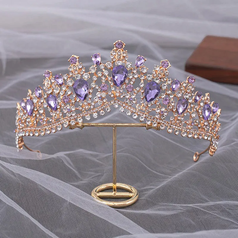 Red Rhinestone Tiara