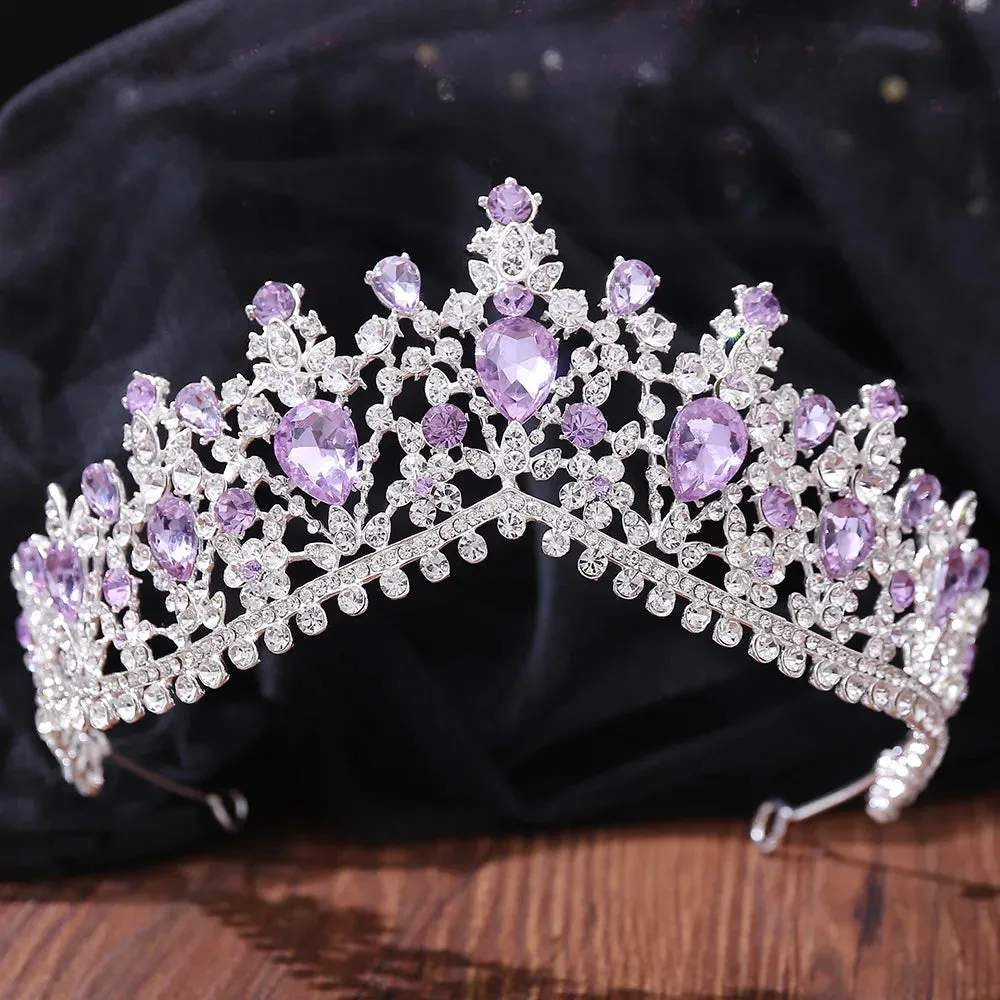 Red Rhinestone Tiara