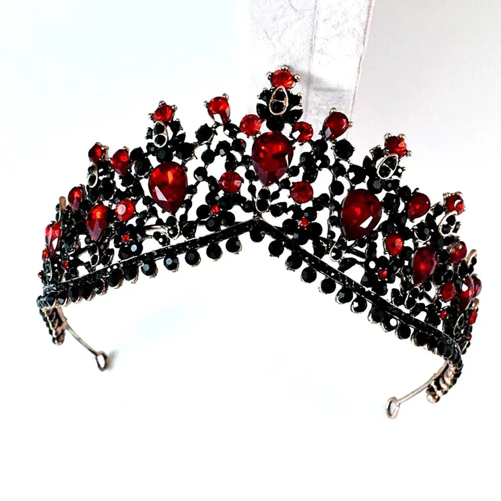Red Rhinestone Tiara