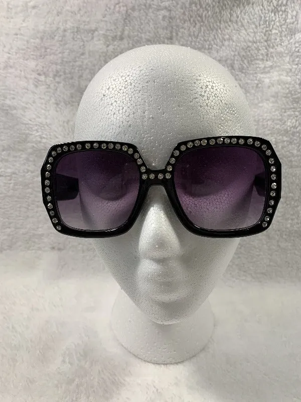 Rhinestone Square Sunglasses