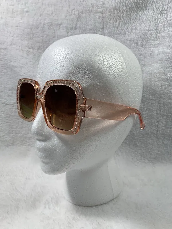 Rhinestone Square Sunglasses