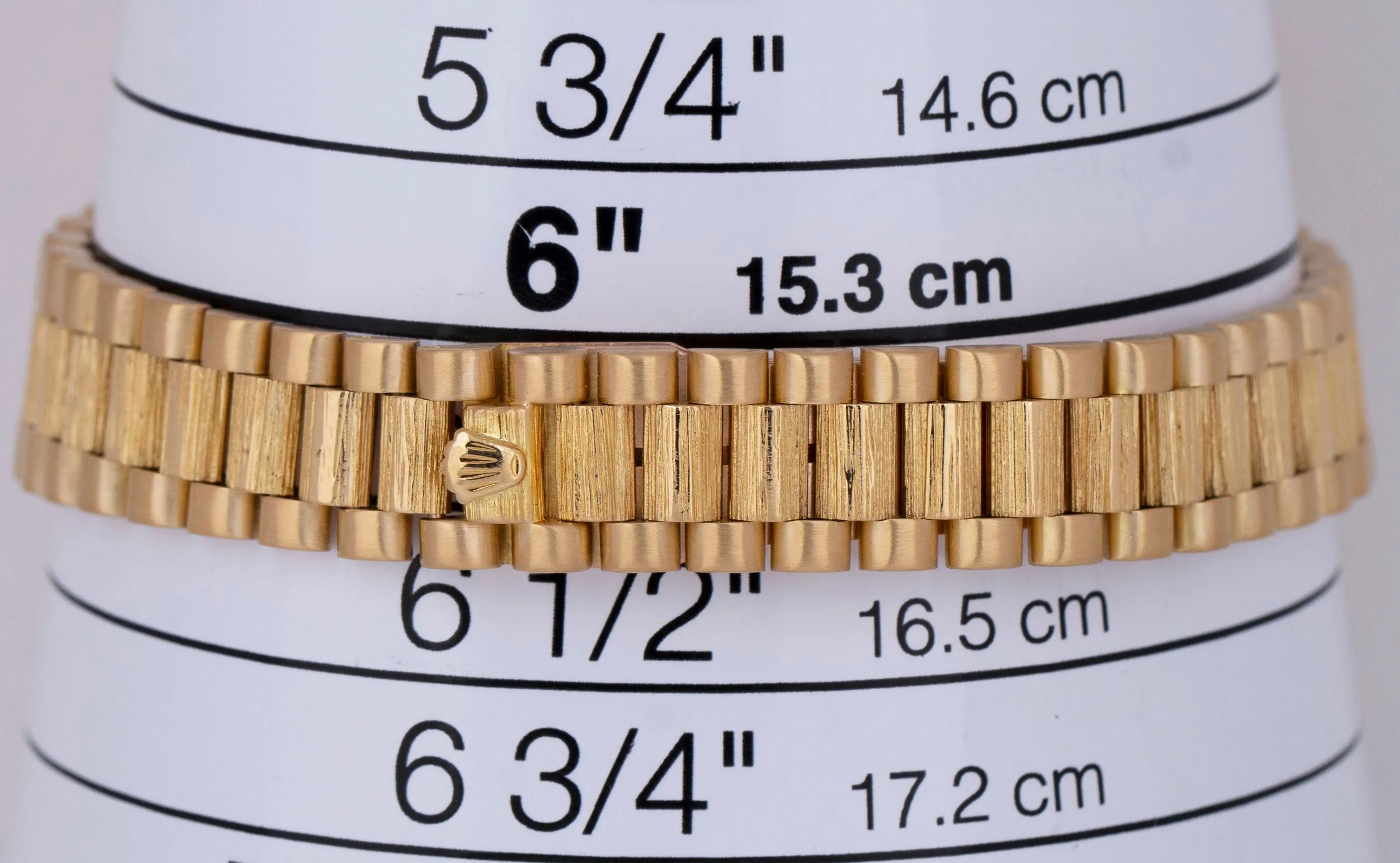 Rolex DateJust President BOILER GAUGE BARK 26mm Champagne 18K Yellow Gold 69278