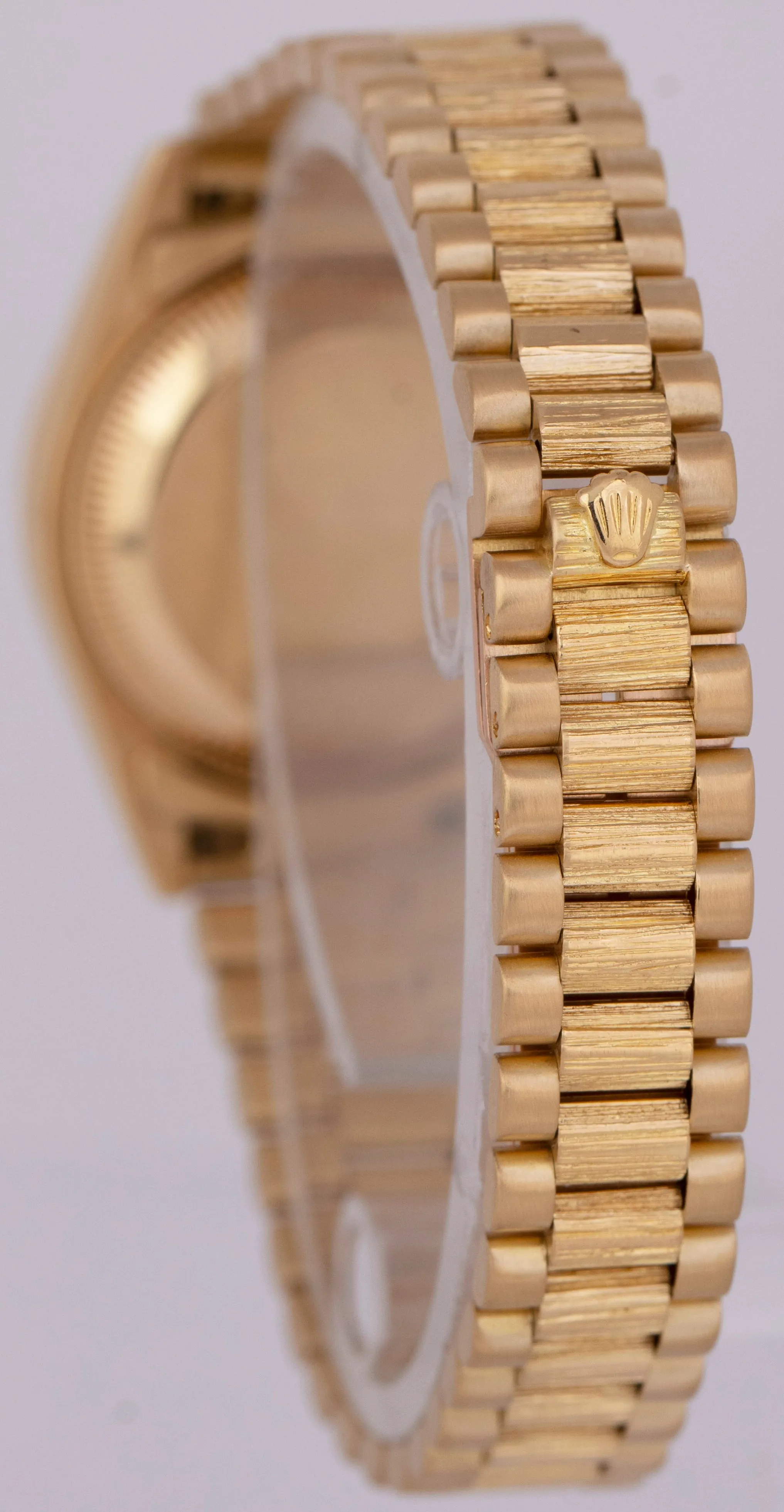 Rolex DateJust President BOILER GAUGE BARK 26mm Champagne 18K Yellow Gold 69278