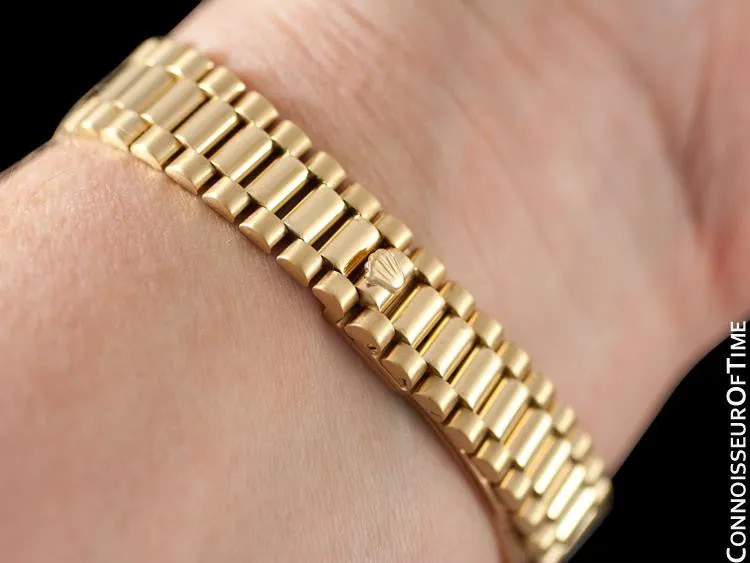 Rolex Ladies President Datejust Crown Collection, 69138 - 18K Gold & Factory Diamonds