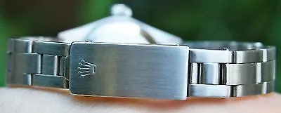 ROLEX STEEL LADIES 26mm DATEJUST WATCH WARRANTY VINTAGE DIAMOND MOP DIAL