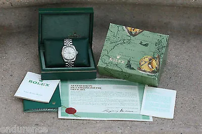 ROLEX VINTAGE DATEJUST MENS WATCH STAINLESS STEEL 1601 VINTAGE BOXES CERTIFICATE