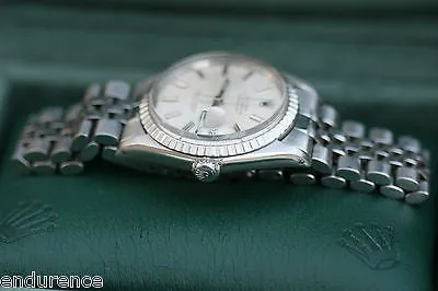 ROLEX VINTAGE DATEJUST MENS WATCH STAINLESS STEEL 1601 VINTAGE BOXES CERTIFICATE