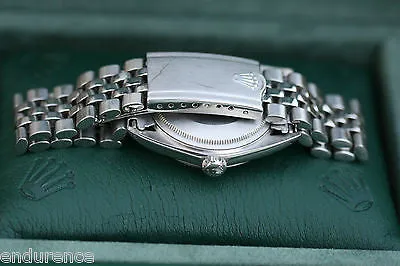 ROLEX VINTAGE DATEJUST MENS WATCH STAINLESS STEEL 1601 VINTAGE BOXES CERTIFICATE