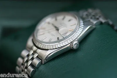 ROLEX VINTAGE DATEJUST MENS WATCH STAINLESS STEEL 1601 VINTAGE BOXES CERTIFICATE