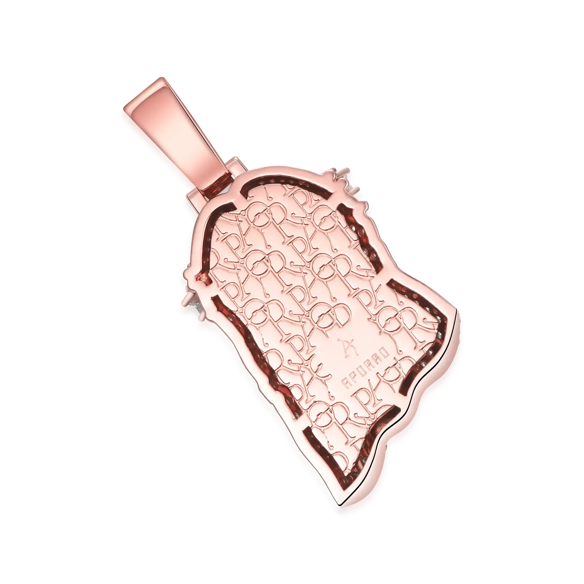 Rose Gold Stellar Jesus Pendant - Medium
