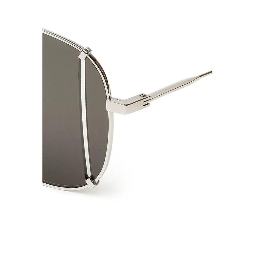 Saint Laurent T-Cut Aviator Sunglasses, Black