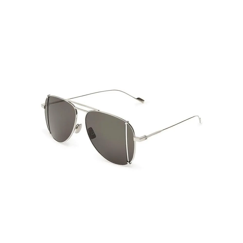 Saint Laurent T-Cut Aviator Sunglasses, Black