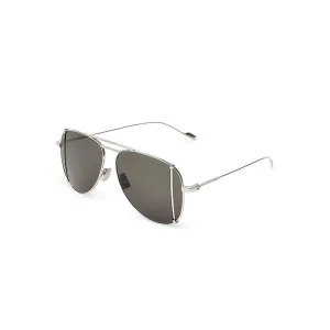 Saint Laurent T-Cut Aviator Sunglasses, Black