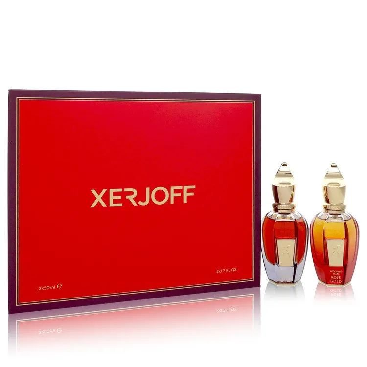 Shooting Stars Amber Gold & Rose Gold by Xerjoff Gift Set -- 1.7 oz EDP in Amber Gold   1.7 oz EDP in Rose Gold for Women