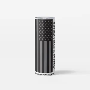 Skinny Tumbler - Grey Flag