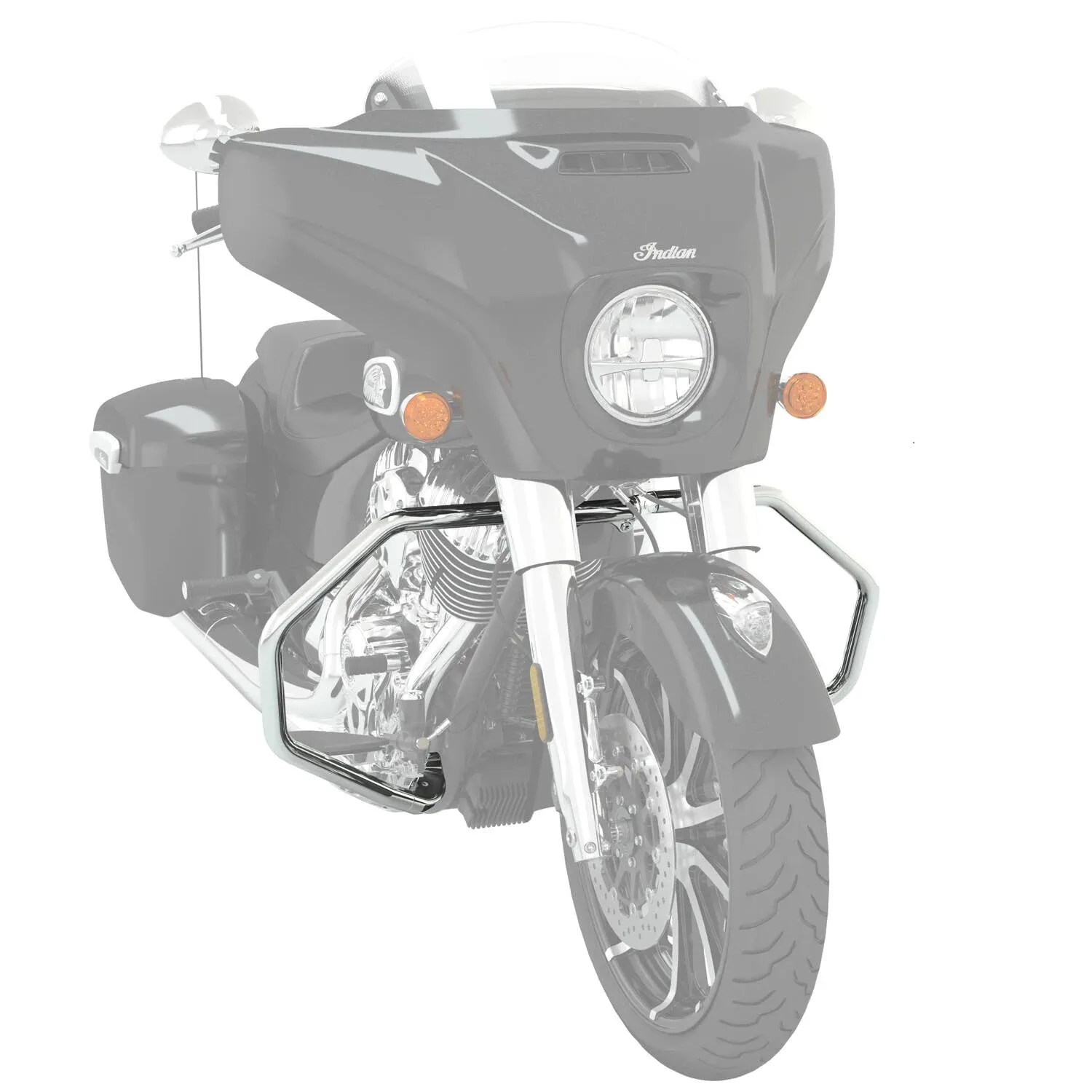 Steel Front Highway Bars, Pair