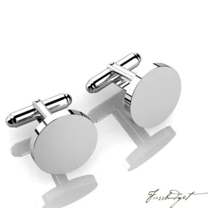 Sterling Silver Classic Round Cufflinks