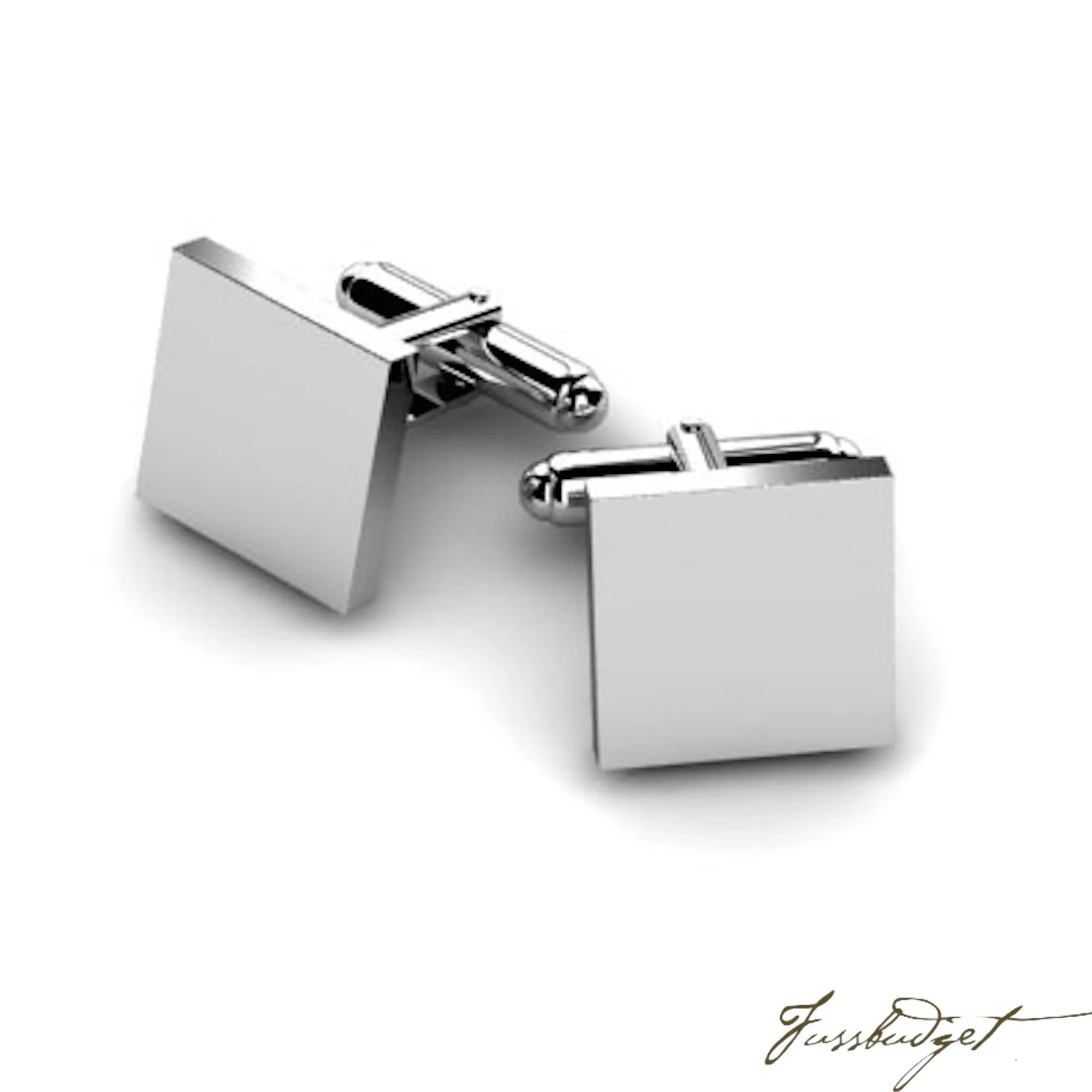 Sterling Silver Classic Square Cufflinks