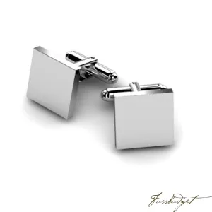 Sterling Silver Classic Square Cufflinks