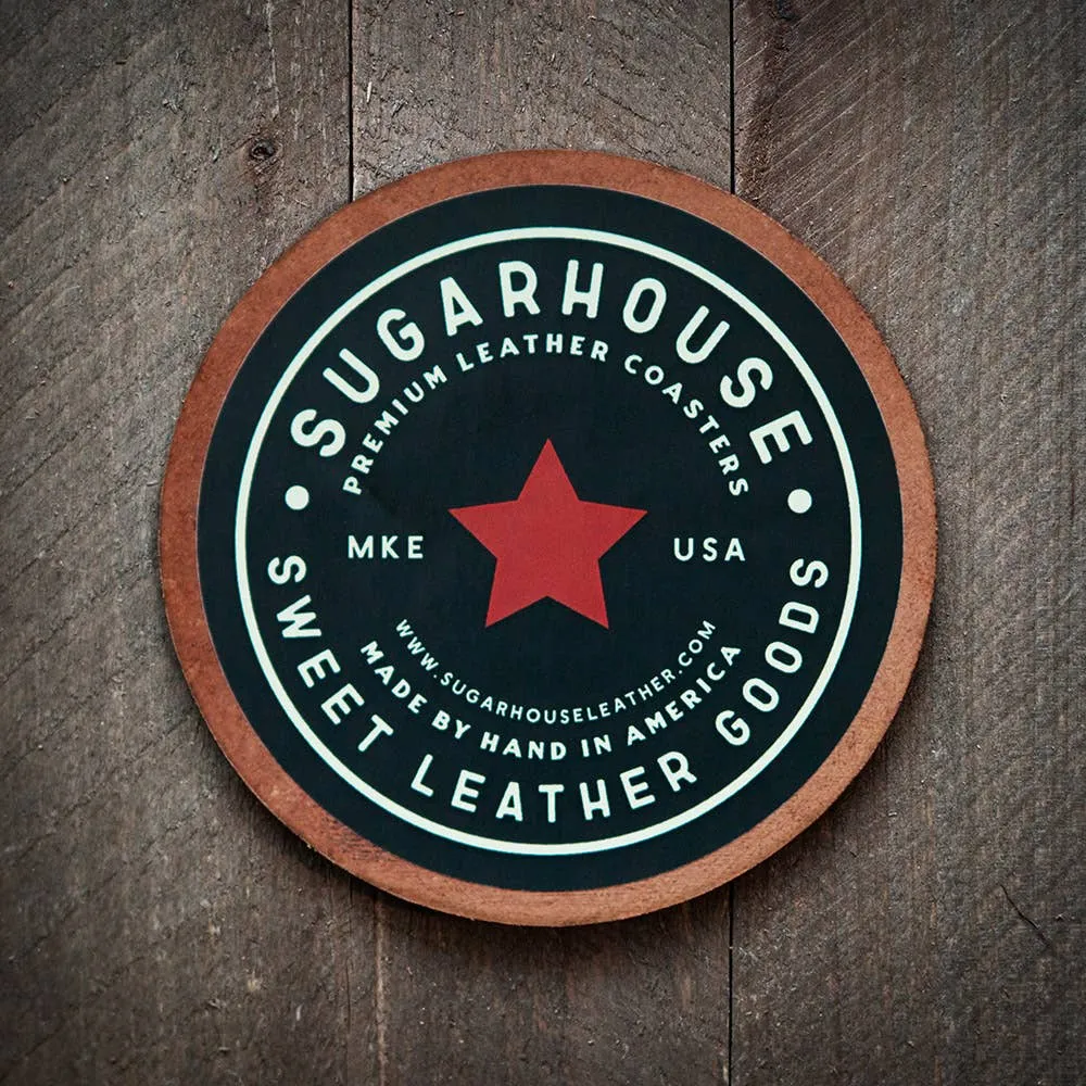 Sugarhouse Leather - 12 Gauge Leather Coaster
