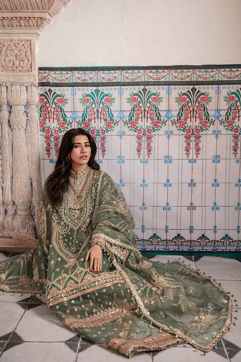 SYRAH YOUSAF | MNR Zarlish Festive Unstitched Collection 2022 | Unstitched Embroidered Organza Suit