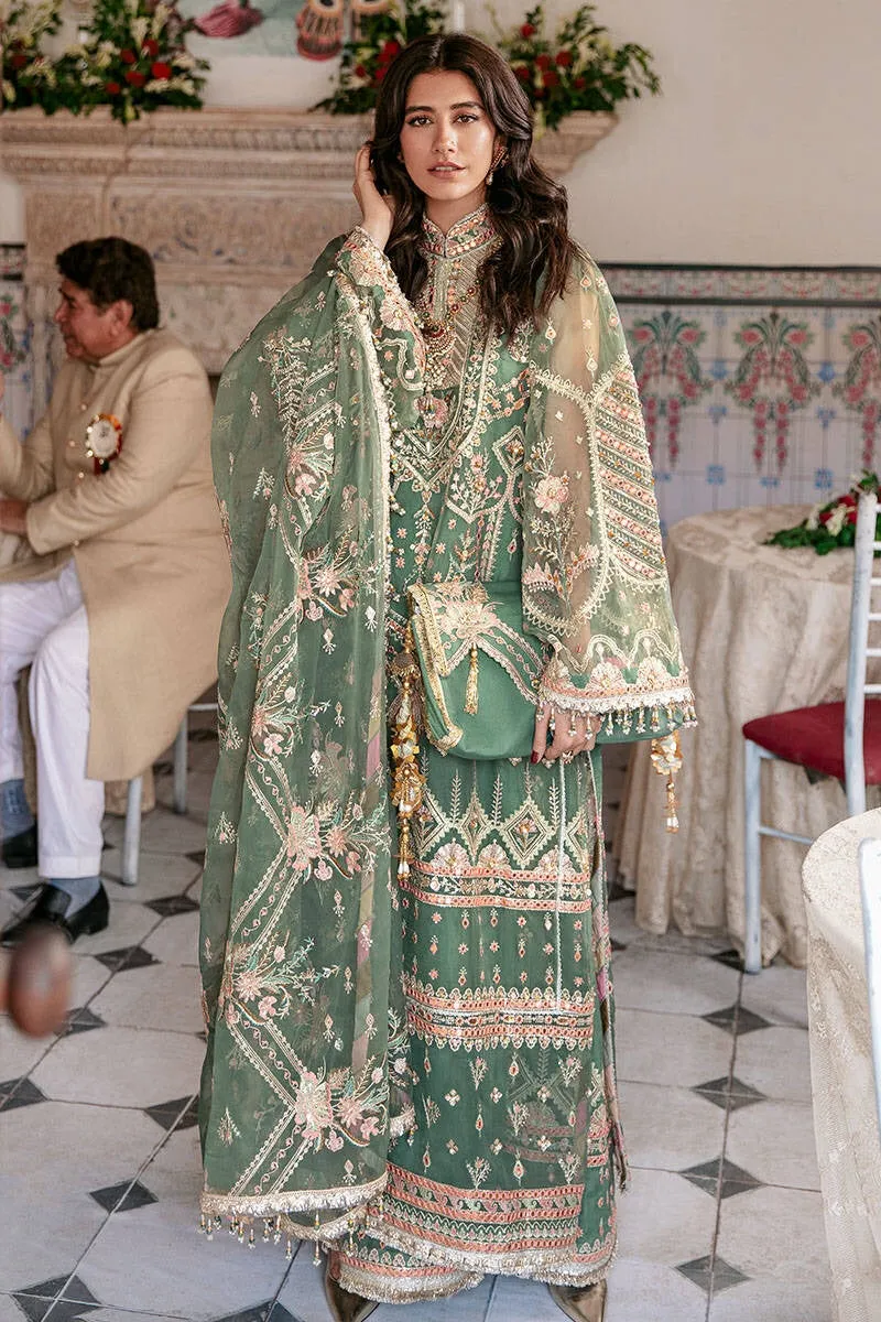 SYRAH YOUSAF | MNR Zarlish Festive Unstitched Collection 2022 | Unstitched Embroidered Organza Suit