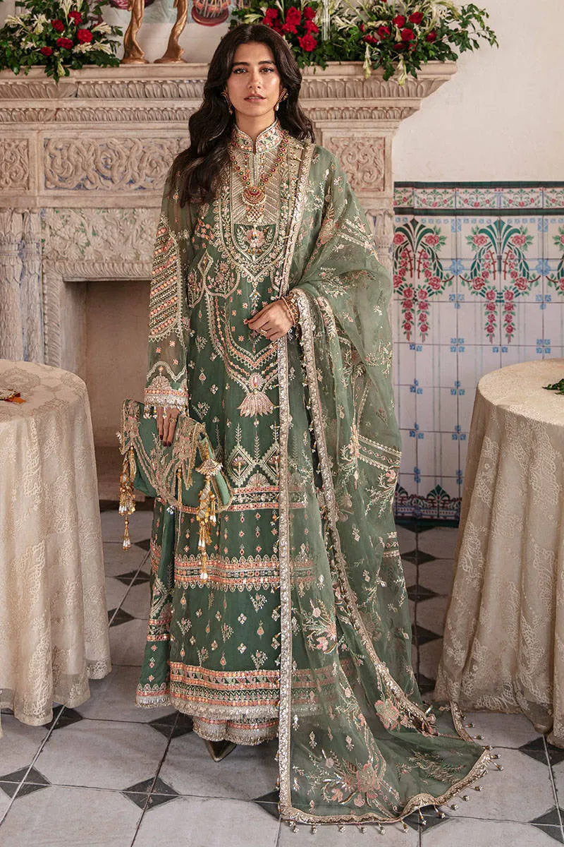 SYRAH YOUSAF | MNR Zarlish Festive Unstitched Collection 2022 | Unstitched Embroidered Organza Suit